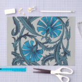 blauw antiek bloemenkunst ambachten rustiek tissuepapier (Craft)