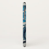 Blauw antiek bloemkunst roestig tegeldecor Case-Mate iPhone case (Achterkant/links)