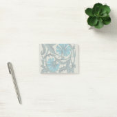Blauw Antiek Bloemkunst Rustieke Tegeldecoratie Post-it® Notes (Kantoor)