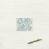 Blauw Antiek Bloemkunst Rustieke Tegeldecoratie Post-it® Notes (Op bureau)