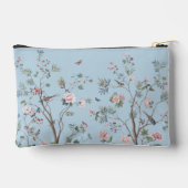 Blauw antiek bloempatroon etui (Achterkant)
