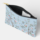 Blauw antiek bloempatroon etui (Open)