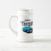 Blauw antiek truck aangepaste bierpul (Links)