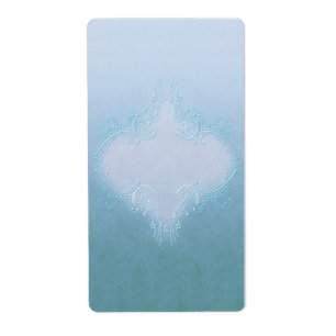 blauw apothekersetiket etiket