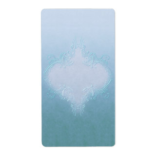 blauw apothekersetiket etiket