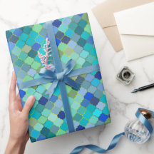 Blauw Aqua Marokkaans Mozaïekpatroon