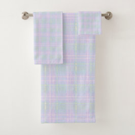 Blauw Aqua Praire Plaid Bad Handdoek