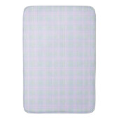 Blauw Aqua Praire Plaid Badmat (Voorkant Verticaal)