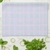 Blauw Aqua Praire Plaid Theedoek (Gevouwen)