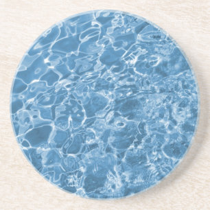 blauw aqua zandsteen onderzetter