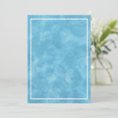 Blauw Aquarel Baby Shower Rechthoek Sjabloon Kaart (Staand voorkant)