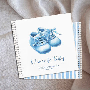 Blauw Aquarel Baby Slapje Shower Wensen voor Baby Notitieboek