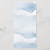 Blauw Aquarel Bar Mitswa Mobiele Uitnodiging (Achterkant)