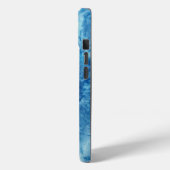 Blauw Aquarel Barst Case-Mate iPhone Case (Achterkant / Links)