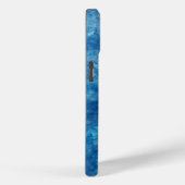 Blauw Aquarel Barst Case-Mate iPhone Case (Achterkant / Rechts)