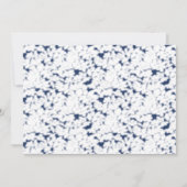 Blauw Aquarel Bloemstuk Bedankkaart (Voorkant)