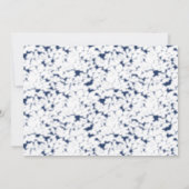 Blauw Aquarel Bloemstuk Bedankkaart (Achterkant)