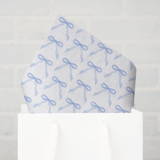 Blauw aquarel Boog Tissuepapier (Cadeauzakje)