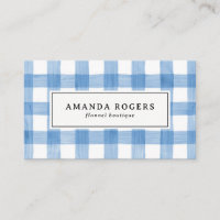 Blauw Aquarel Buffalo Plaid Meerdere