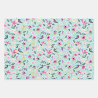  Blauw Aquarel Cadeauverpakking Set Inpakpapier Vel