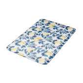 Blauw Aquarel Citroen Badmat (Gekanteld)