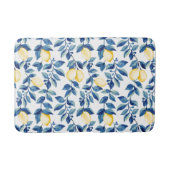 Blauw Aquarel Citroen Badmat (Voorkant)