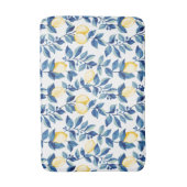 Blauw Aquarel Citroen Badmat (Voorkant Verticaal)