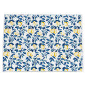Blauw Aquarel Citroen Groot Cadeauzakje (Voorkant)