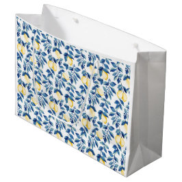Blauw Aquarel Citroen Groot Cadeauzakje