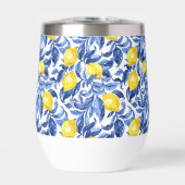 Blauw Aquarel Citroen Patroon (Voorkant)
