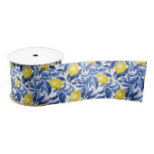 Blauw Aquarel Citroen Patroon Lint (Spoel)