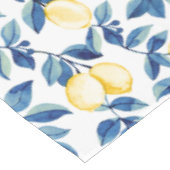 Blauw Aquarel Citroen Tafelkleed (Gekanteld)