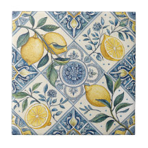 Blauw Aquarel Citroen