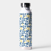 Blauw Aquarel Citroen Waterfles (Links)