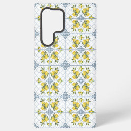 Blauw Aquarel Frans Landelijk Citroen Samsung Galaxy Hoesje