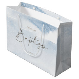 Blauw Aquarel Jongens Doop Grote Cadeautas