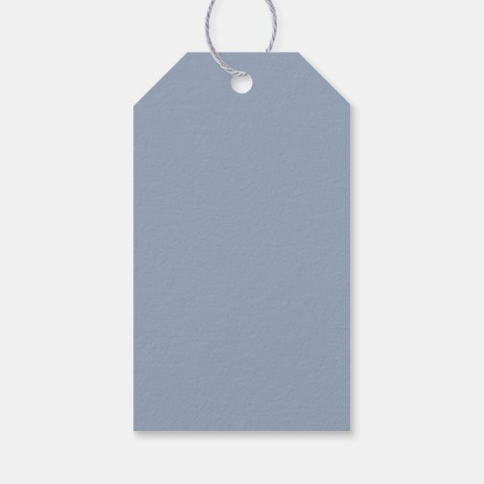 Blauw aquarel koraal & schelpen strand Bruiloft  Cadeaulabel (Achterkant)