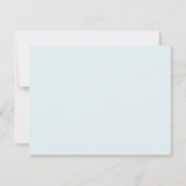 Blauw Aquarel Lint Baby Shower Kaart (Achterkant)