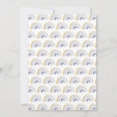 Blauw Aquarel Regenboog Gepersonaliseerde Briefpap Notitiekaartje (Achterkant)