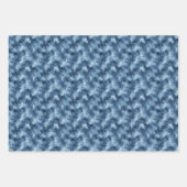 Blauw Aquarel Trio Inpakpapier Vel (Voorkant 2)