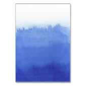 Blauw Aquarel Trouw Tafelnummer (Achterkant)