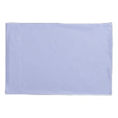 Blauw Aquarel Wilde Bloem Patroon Aangepaste Naam Kussensloop (Achterkant)