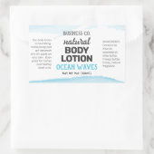 Blauw aquarel Wraparound Product Label (Tas)