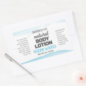 Blauw aquarel Wraparound Product Label (Envelop)