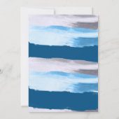 Blauw Aquarel Young Wild & 3e Verjaardag Kaart (Achterkant)