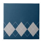 blauw arglisvormig patroon tegeltje (Voorkant)