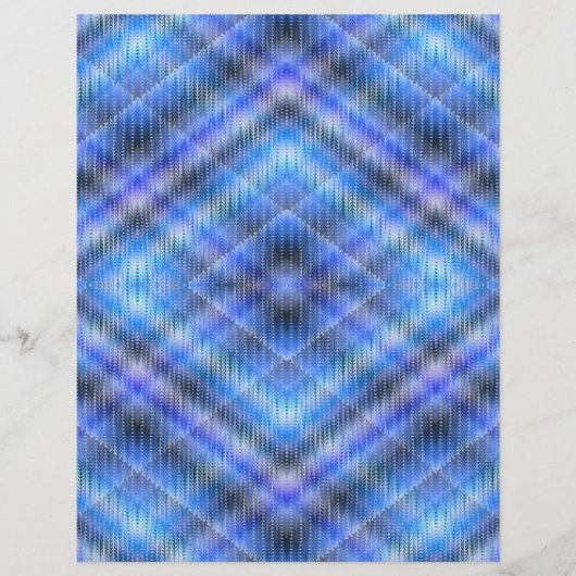 Blauw Argyle Bulk Scrapboekpapier Pagina's Flyer (Voorkant)