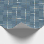 Blauw Argyle Inpakpapier (Hoek)