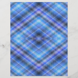Blauw Argyle scrapboekpapier 2-zijdige pagina