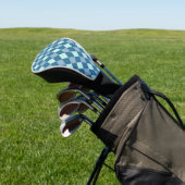 Blauw Argyle Vintage Patroon Golfheadcover (Insitu)